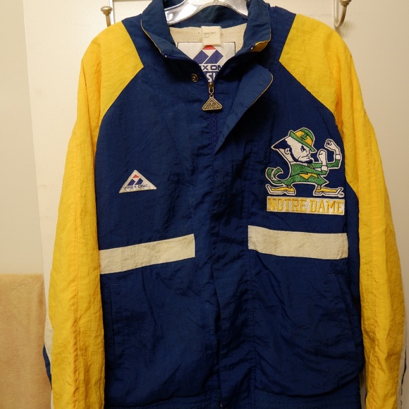 VINTAGE Notre Dame Apex One Windbreaker Jacket - Picture 1 of 7